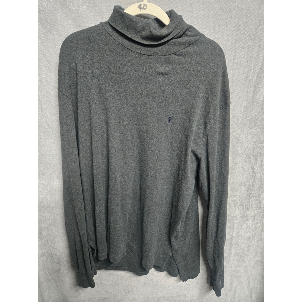 Polo Ralph Lauren Turtleneck Shirt Mens XXL Gray Cotton Long Sleeve Pony Logo